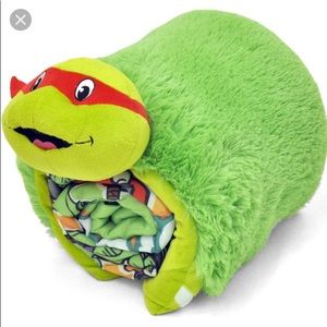 Ninja Turtle sleeping bag and pillow